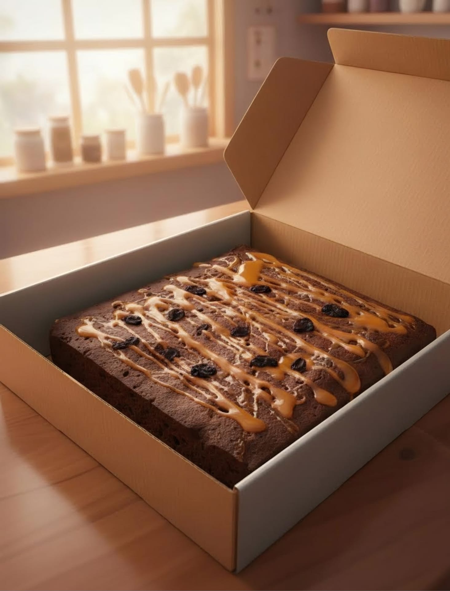 Royal Raisin Fugies with caramelized raisin